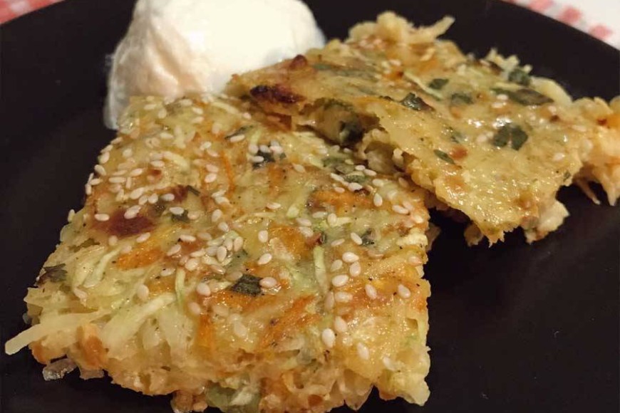 Baked Fit Courgette Fritters (Mücver)