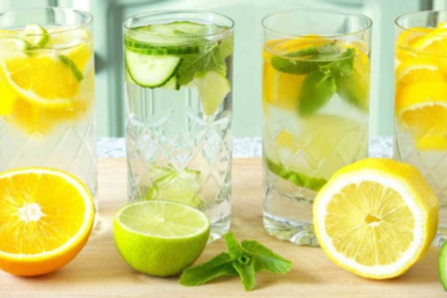 Parsley, Ginger and Lemon Infused Water