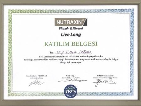 Nazlı Gülşah Doğan certificate 12
