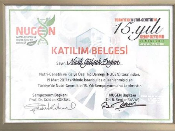 Nazlı Gülşah Doğan certificate 13