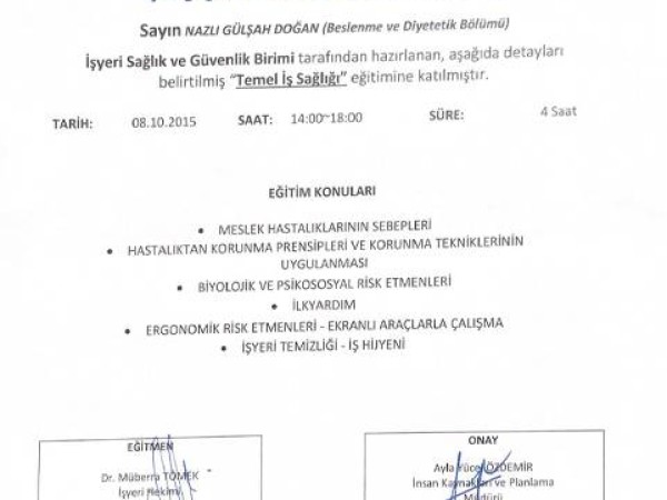 Nazlı Gülşah Doğan certificate 16