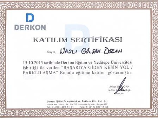 Nazlı Gülşah Doğan certificate 18