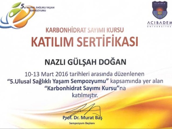Nazlı Gülşah Doğan certificate 19