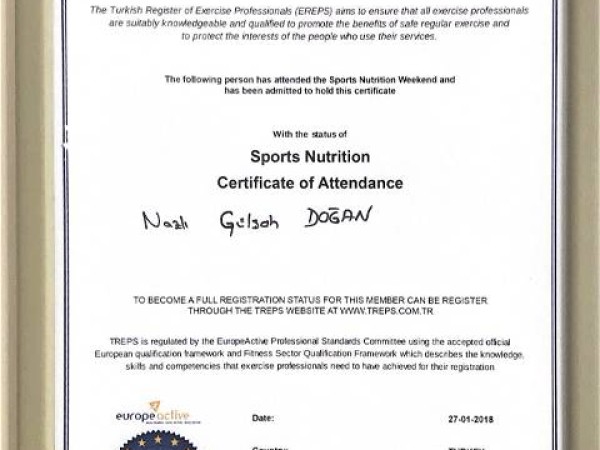 Nazlı Gülşah Doğan certificate 4