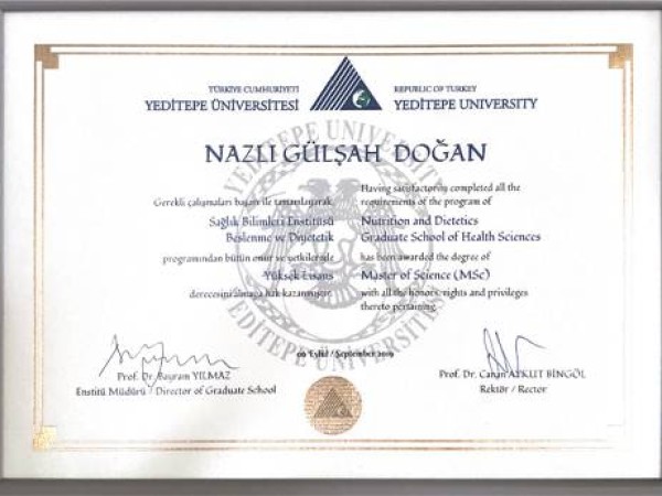 Nazlı Gülşah Doğan certificate 7