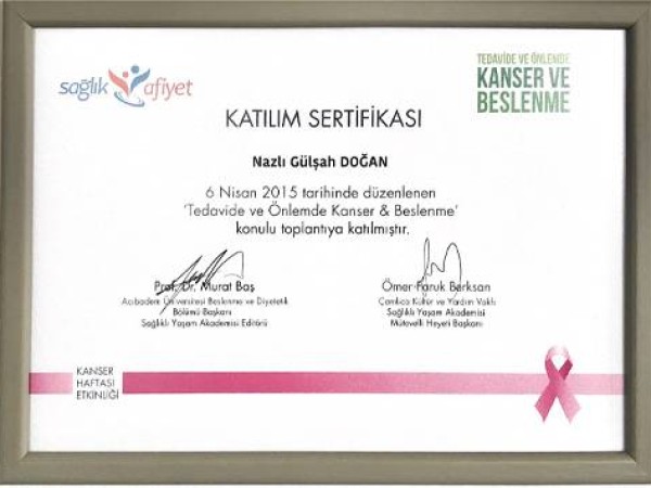 Nazlı Gülşah Doğan certificate 8